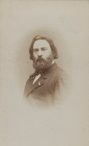 Portrett av pianisten og komponisten Émile Prudent 1817-1863, ca 1860. av Etienne Carjat