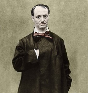 Portrett av poeten Charles Baudelaire (1821-1867). av Etienne Carjat
