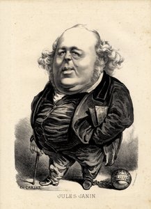 flygende blad - Illustrasjon av Etienne Carjat (1826-1906): Janin Jules (1804-1874) av Etienne Carjat