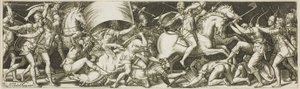 Slaget om kavalerer og infanterister av Etienne Delaune