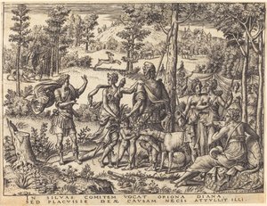 Diana og Orion av Etienne Delaune