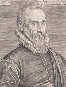 Portrett av Ambroise Paré, kongens kirurg, 1582. av Etienne Delaune