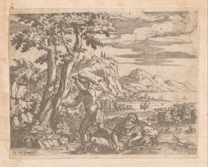 Landskap med Jupiter og Io av Etienne Duperac