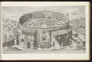 Mausoleum of Augustus med en anlagt hage i Roma Gamle bygninger (serietittel) I vestigi dell