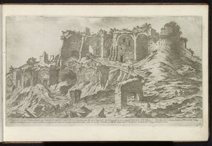 Palatijn til Roma Bouwwerken uit de oudheid (serietittel) Restene av det gamle Roma samlet og fotografert i perspektiv av Stefano Du Perac Parisino (serietittel på objekt) av Etienne Duperac