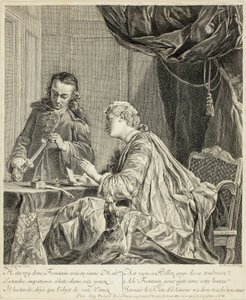 Kvinne forsegler et brev