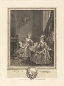 Det symbolske buret av Etienne Fessard after Charles Lepeintre