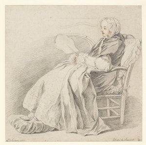 Studie for LAccouchée, ca. 1750 (kritt på papir)