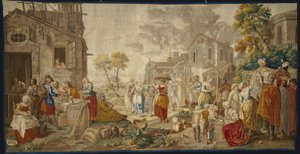 Utendørsmarkedet, fra landsbyfestivaler, 1775-89