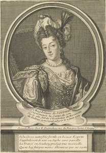 Portrett av Madeleine de Scudéry 1607-1701, ca. 1710.