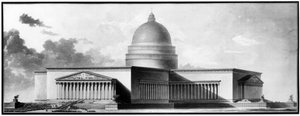 Metropolis, fasader - E.L. Boullee.