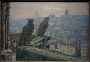 Paris sett fra Notre-Dame av Etienne Moreau Nelaton