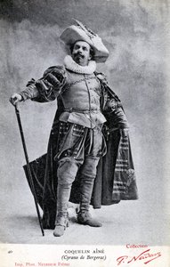 Constant Coquelin aka som Coquelin aîné (1841 - 1909) i drakten til Cyrano de Bergerac (bilde)