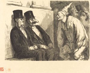 Opera Ball: Du har det for mye moro! av Etienne after Honoré Daumier