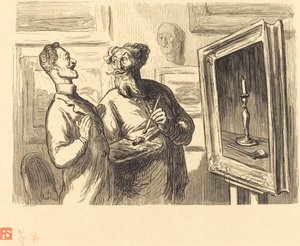 En realist finner alltid en mer realist som beundrer ham av Etienne after Honoré Daumier
