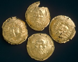 Gullnagler, fra Todi (Umbria). Etruskisk sivilisasjon, 4. århundre f.Kr. av Etruscan
