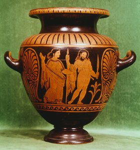 Stamnos, rødfigurkeramikk fra Vulci (Lazio). Etruskisk sivilisasjon, 4. århundre f.Kr. av Etruscan