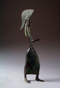 Den etruskiske gudinnen Menerva (Menrva) - Bronseskulptur, 440-420 f.Kr. av Etruscan