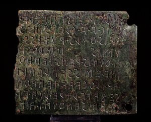Bronsetavle fra Monte Acuto, Formello - 3.-2. århundre f.Kr av Etruscan Etruscan
