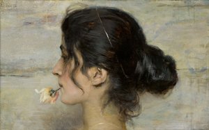With the Rose Between her Lips With the Rose Between her Lips, 1895.