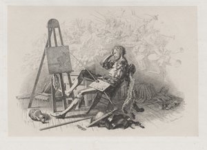 Morgen etter maskeballet: Emil Theodor Richter på staffeli