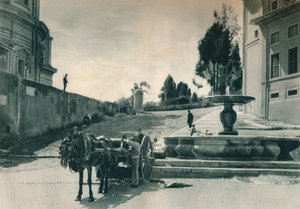 På baksiden av Vatikanet nær museene og mynten, Roma, Italia, 1927