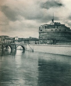 Castel Sant Angelo, Roma, Italia, 1927 av Eugen Poppel