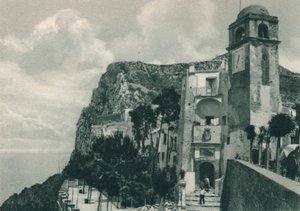 Kirke ved kysten, Capri, Italia, 1927 av Eugen Poppel