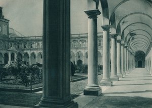 Kloster i San Martino-klosteret, nær Napoli, Italia, 1927 av Eugen Poppel