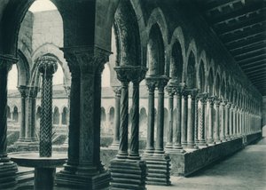 Cloisters of the Benedictine Monastery, Monreale, Sicilia, Italia, 1927