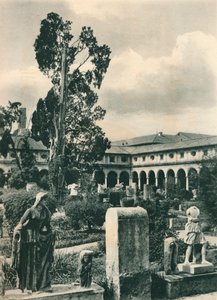 Hage i Museum of the Baths of Diocletian, Roma, Italia, c1926 1927 av Eugen Poppel