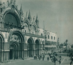 Markus-basilikaen, Venezia, Italia, 1927 av Eugen Poppel