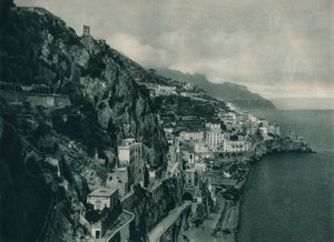 Utsikt over Amalfi, Italia, 1927 av Eugen Poppel