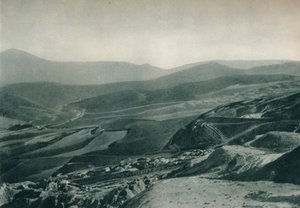 Utsikt over svovelgruvene, Agrigento, Sicilia, Italia, 1927