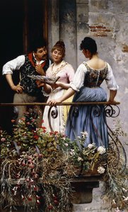 På balkongen, 1889