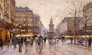 En høstkveld i Paris av Eugene Galien Laloue