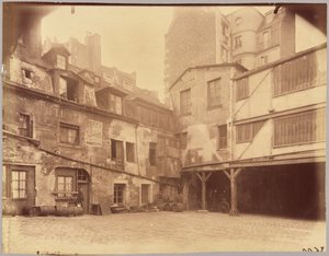 Vertshuset Den hvite hesten, rue Mazet 5 av Eugène Atget