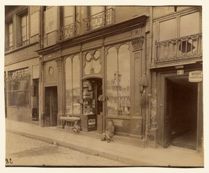 Butikk Ludvig XVI, 3 quai Bourbon av Eugène Atget