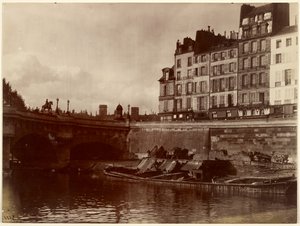 Hjørne av Pont Neuf av Eugène Atget