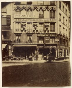 Hus, Place du Caire 2 (bygning, Place du Caire) av Eugène Atget