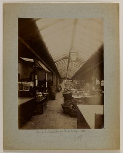 Marché des Enfants-Rouges, rue de Bretagne, 3. arrondissement, Paris av Eugène Atget
