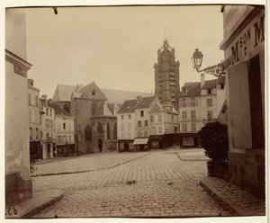 Pontoise, Place du Grand Martroy av Eugène Atget