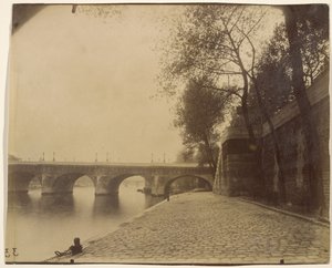 Havnen ved La Mégisserie av Eugène Atget