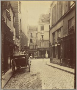 Rue Mazet og Rue Saint-André-des-Arts av Eugène Atget