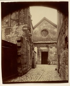 Portalen til Saint-Julien-le-Pauvre av Eugène Atget