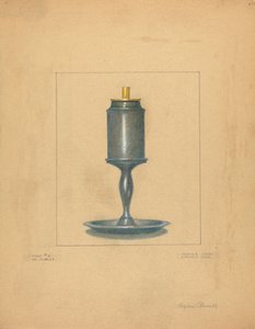 Tinn lampe av Eugene Barrell