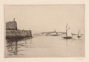 Saint-Malo sett fra Dinard Saint-Malo sett fra Dinard, 1914.