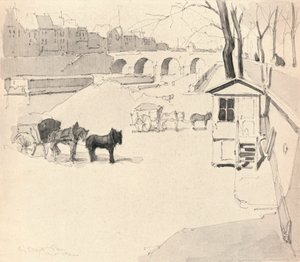 Pont Marie - Hester og vogner, 1915