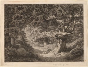 Le Charlemagne (fontenebleau-skogen) av Eugene Bléry