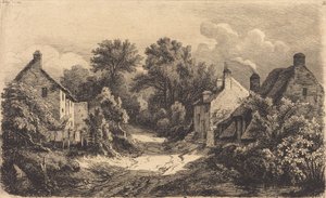 Le chemin de Garens The Road to Garens, utgitt 1849. av Eugene Bléry